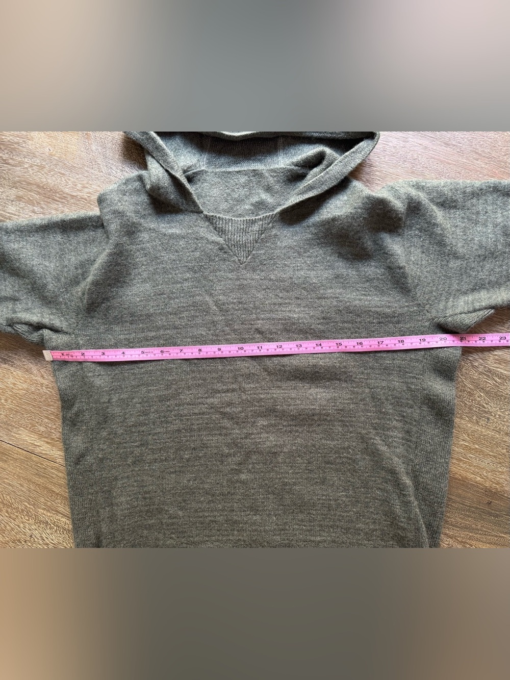 Paka Unisex The Hoodie Hooded Alpaca Blend Sweater Eucalyptus Green Large - Picture 11 of 13